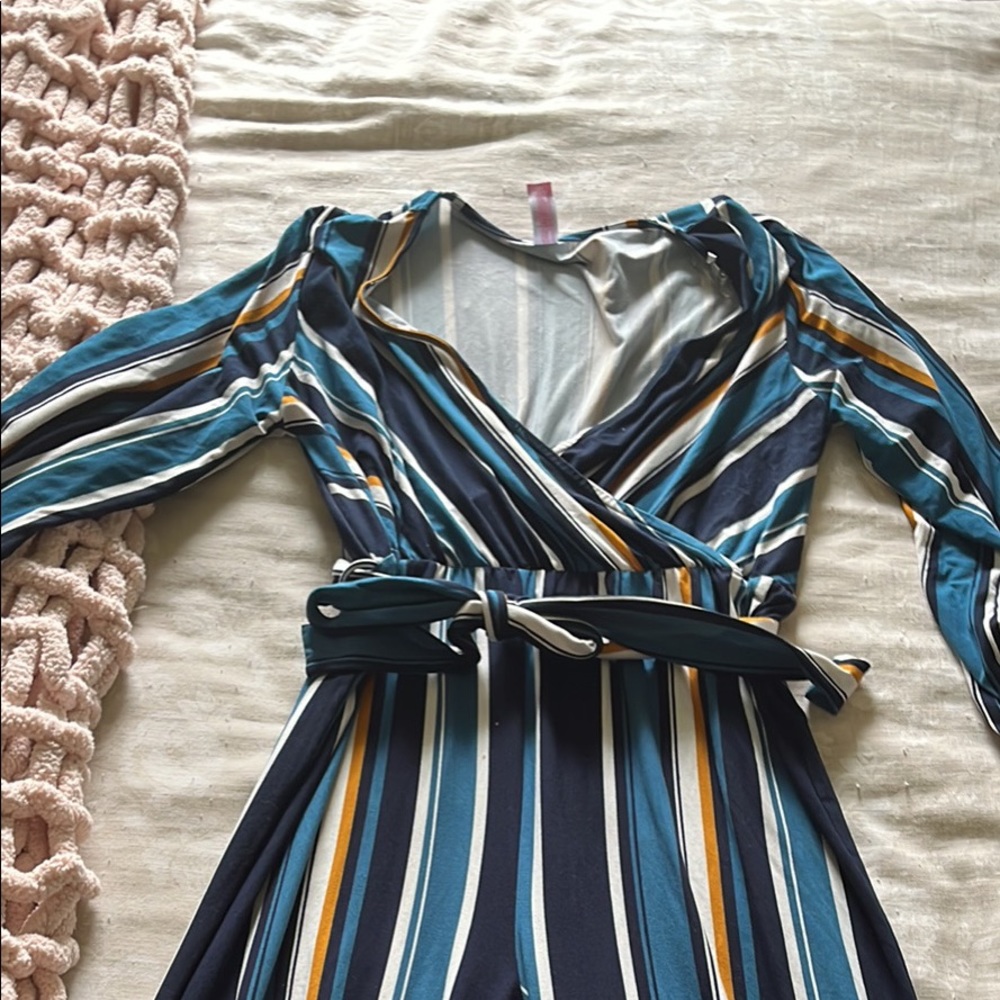 Women’s striped jumpsuit